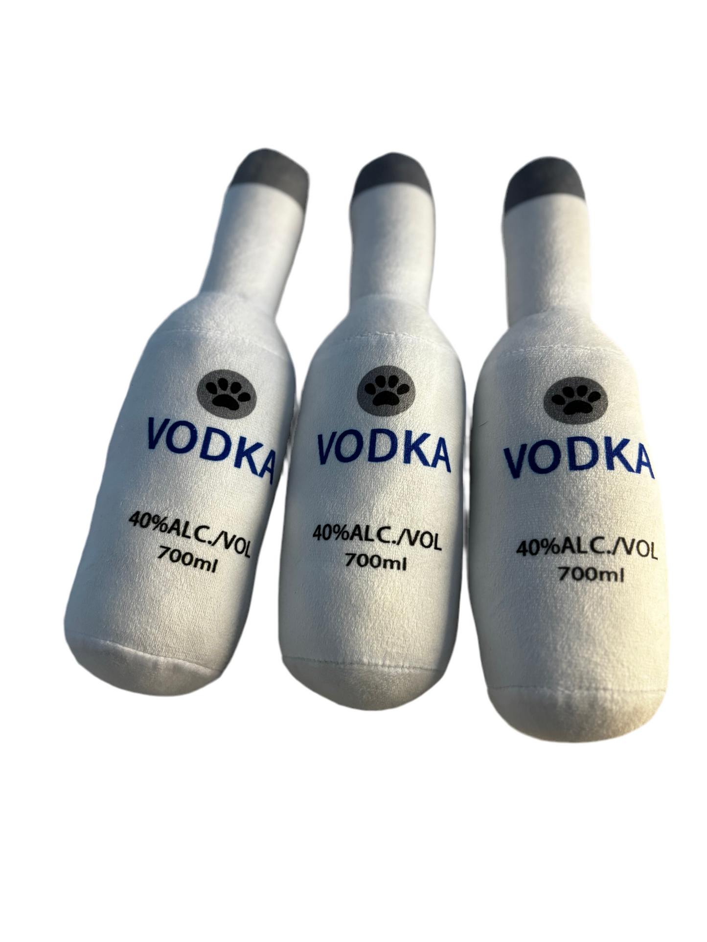 Vodka bottle plush toy