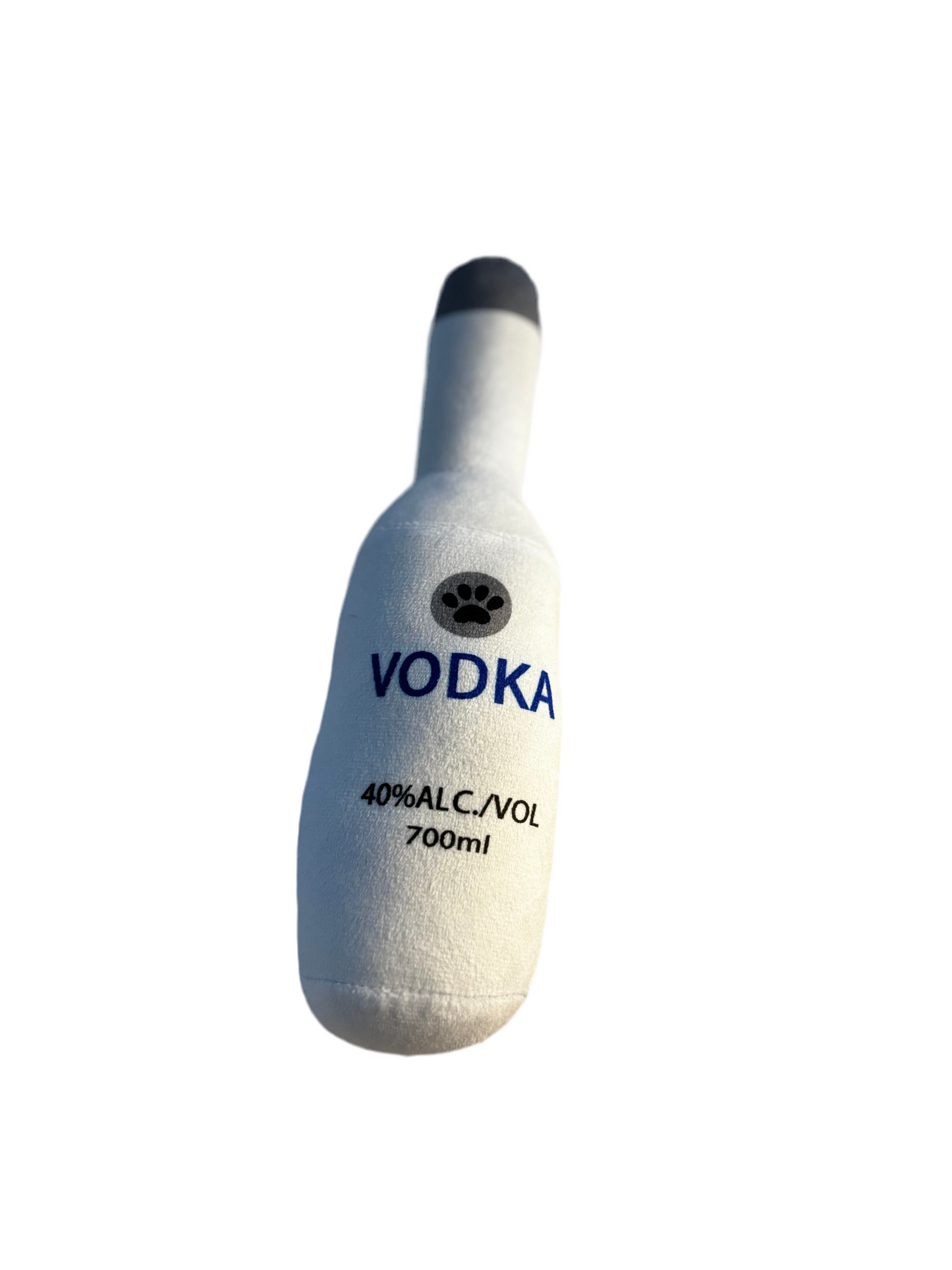 Vodka bottle plush toy